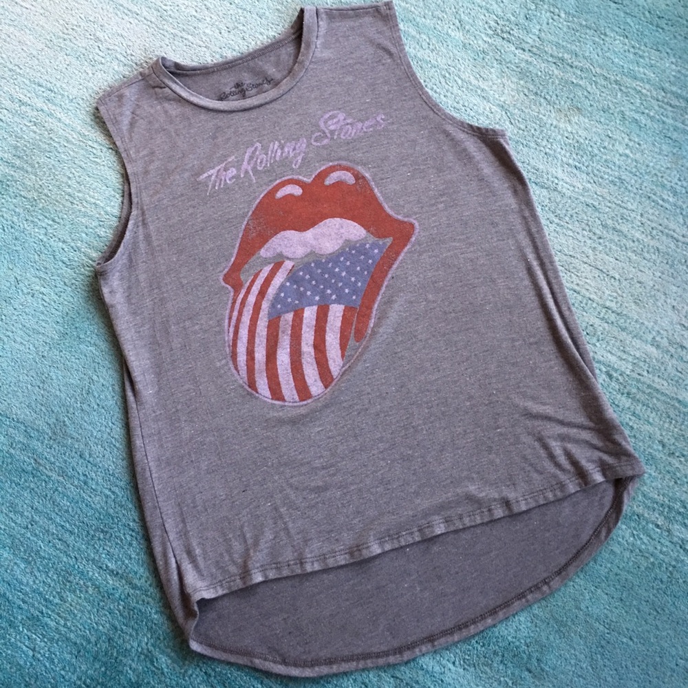 Rolling Stones Gray Tank Top